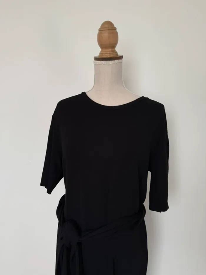 Zara Robe noir vestido dress Kleid Vestido Vestito jurk jumpsuit vestir preto black M femme donna - photo numéro 3
