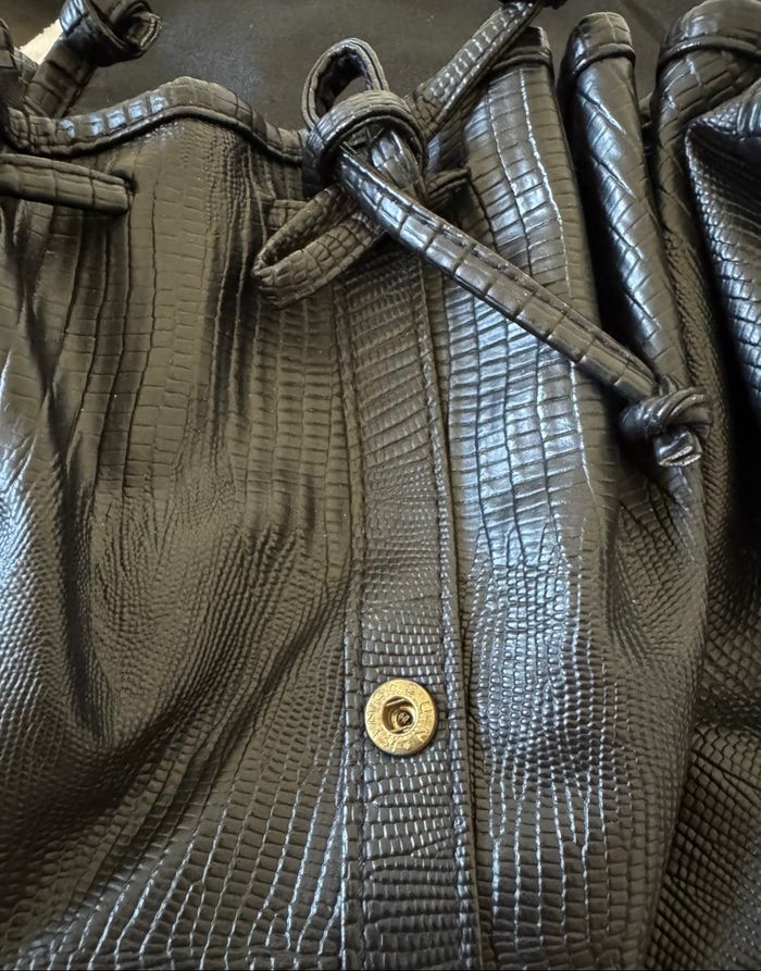 Sac noir simili cuir - photo numéro 8