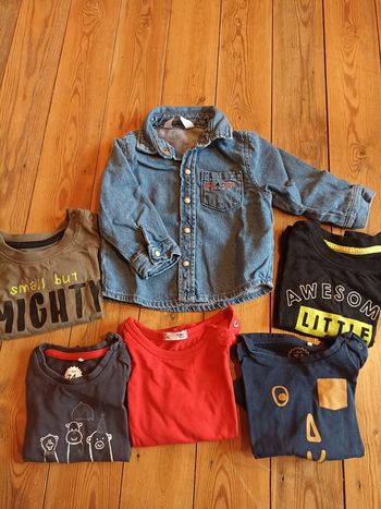 Lot de 5 t-shirts+ chemise