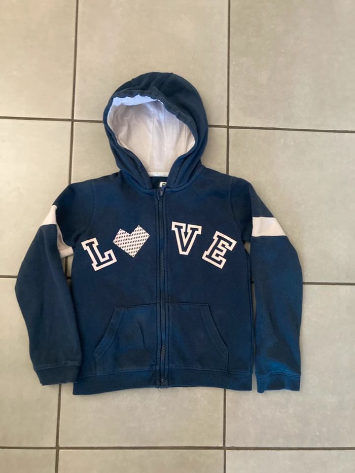 Sweat zippé vertbaudet 10 ans
