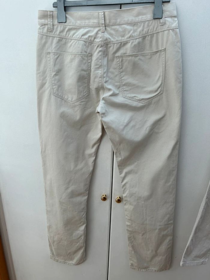 Pantalon beige chino taille 42 en coton kiabi - photo numéro 3