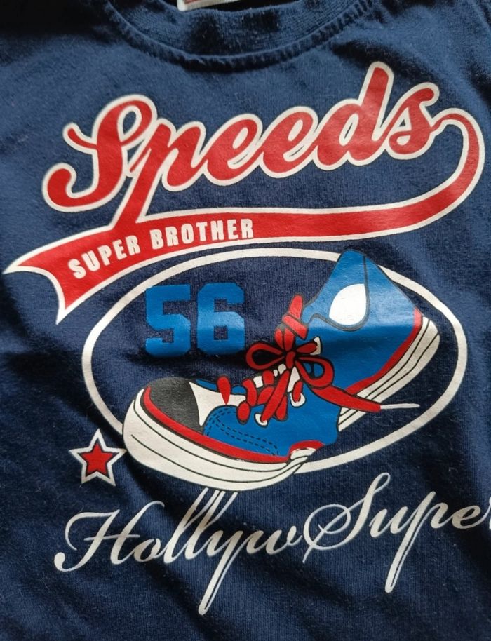 T-shirt manches longues bleu - photo numéro 3