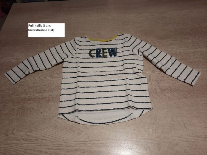 Pull fin fille 3 ans