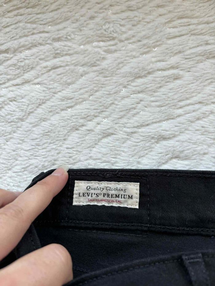 Jean Lévi’s 724 premium high rise straight droit noir W27 36/38 S/M parfaite état - photo numéro 11