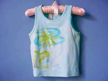 Debardeur Fille Okaïdi T-shirt 4 ans TBE palmier vacances