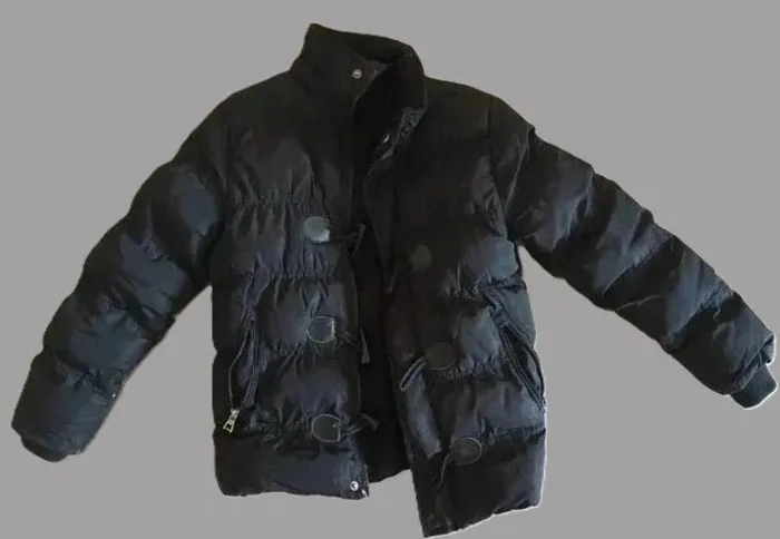 Doudoune noire chaude garçon 8 ans