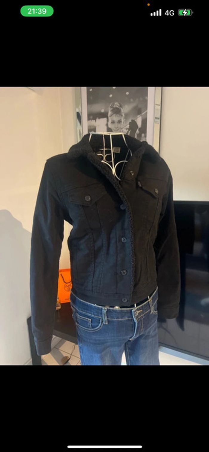 Veste en jean doublée Levis taille xs - photo numéro 2