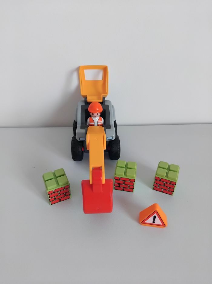 PLAYMOBIL 123 Pelleteuse de Chantier 70125 Junior 🚧 - photo numéro 2