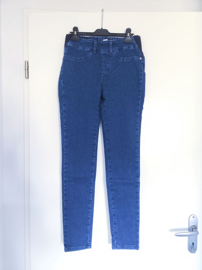 Jeans slim bleu brut maternité neuf Joli Bumb XXS