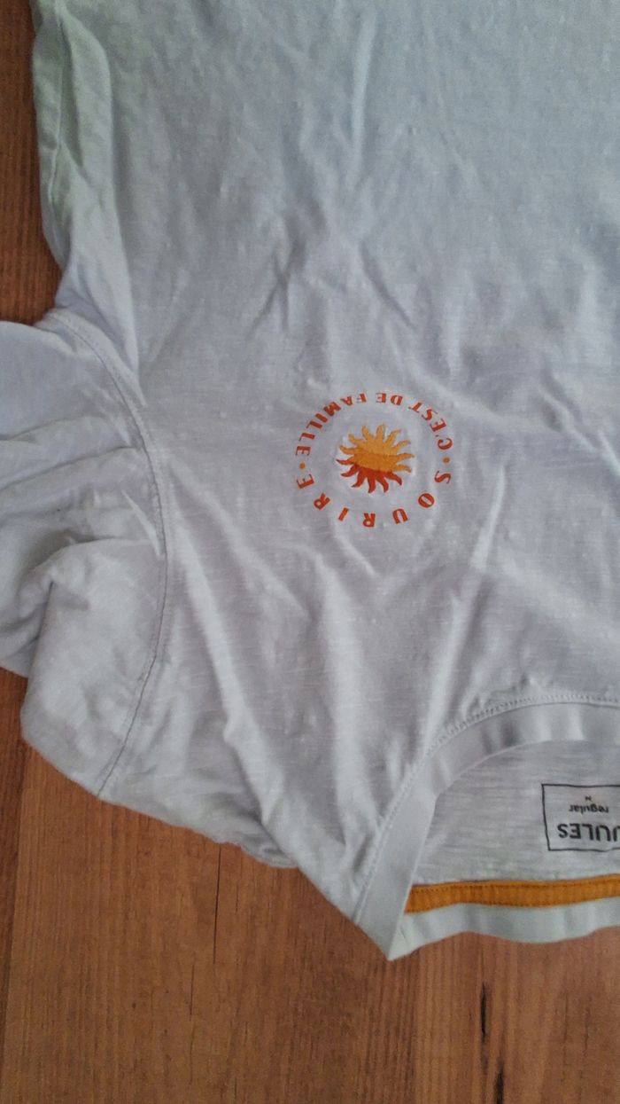 T-shirt bleu ciel Jules taille M - photo numéro 2