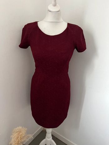 Robe cintrée bordeaux The Kooples S