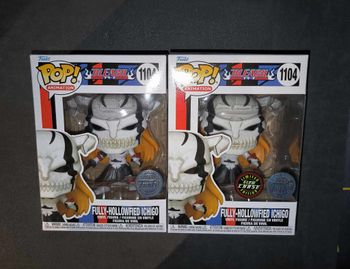 Lot 2 Figurines Funko Pop / Fully-Hollowfied Ichigo 1104 / Bleach / Spécial édition Glow Chase