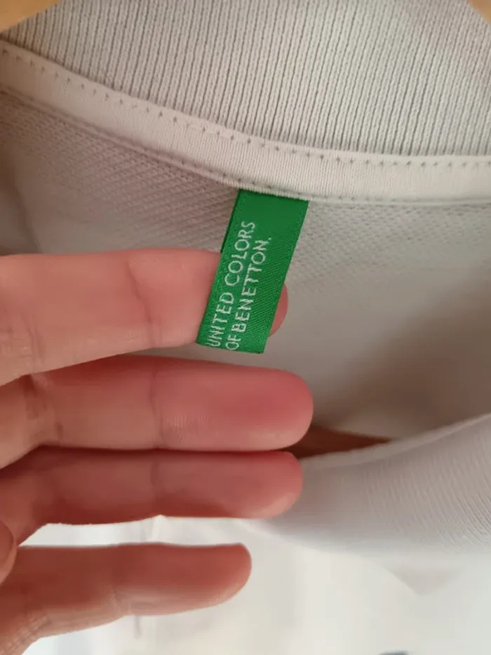Polo crème United Colors of Benetton - photo numéro 3