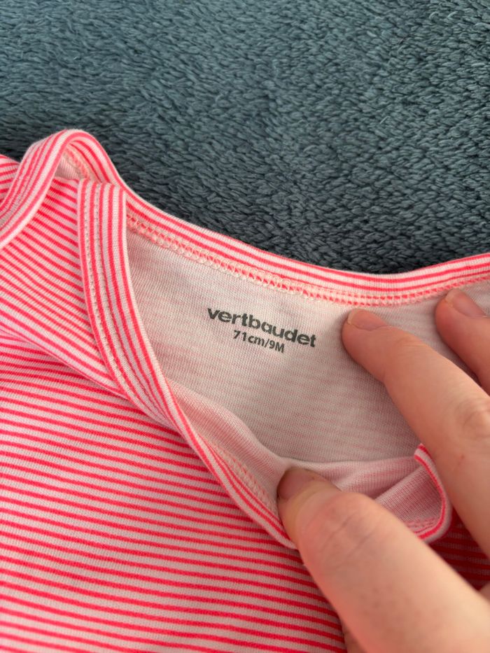 Lot de 4 bodys manches courtes 9 mois 71cm - photo numéro 3