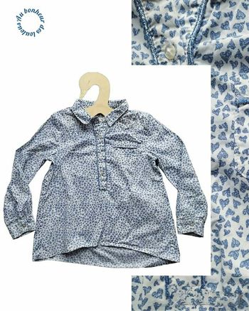 6 ans blouse tape a l oeil