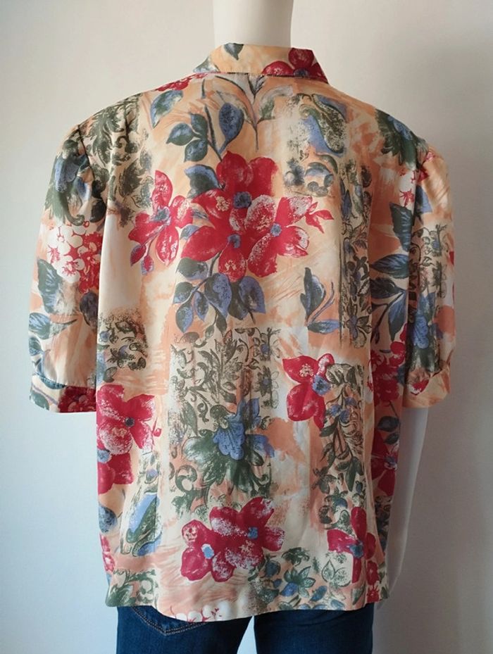 Blouse manches courtes ou chemisier vintage taille 44 - photo numéro 7
