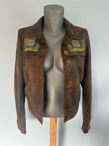 Veste marron et noire Louise Della - Taille 2 (env. 38/40)