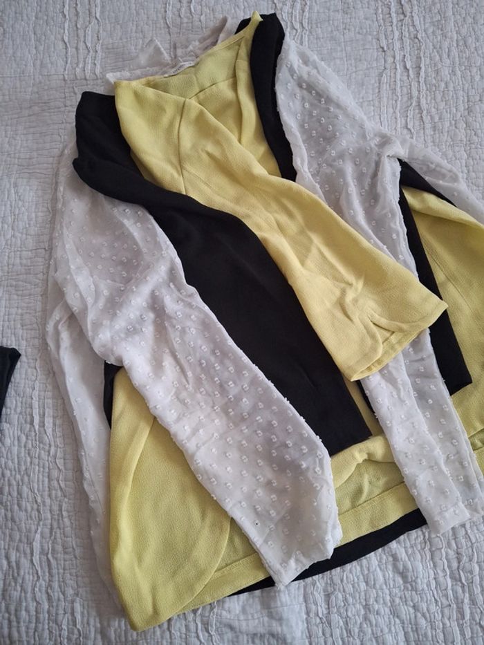 Lot de 3 chemisiers légers taille 38 demi saison