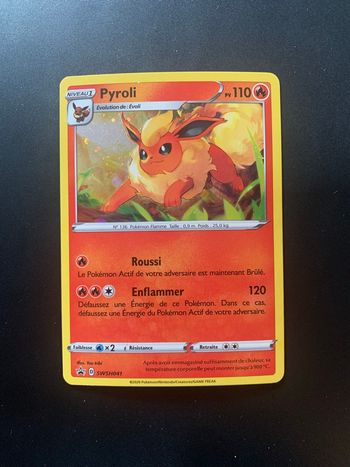 Carte Pokemon Promotionnelle Pyroli Holographique