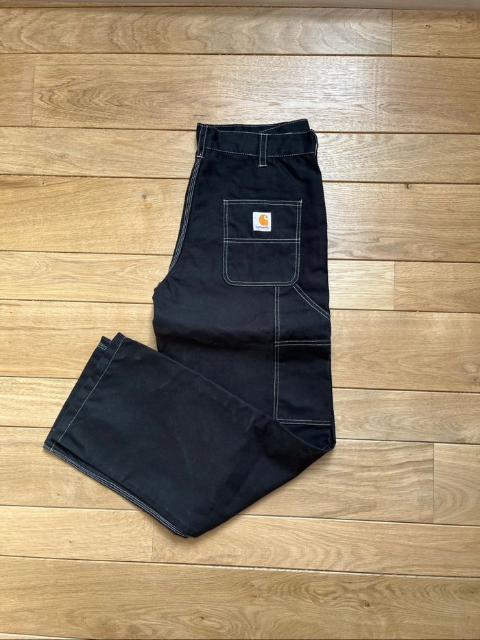 Carhartt Pantalon Double Knee Noir Taille 34x36 - photo numéro 2