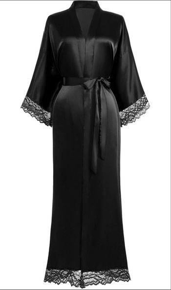 Kimono robe de chambre satinée