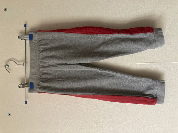 pantalon jogging molletonné avec bandes