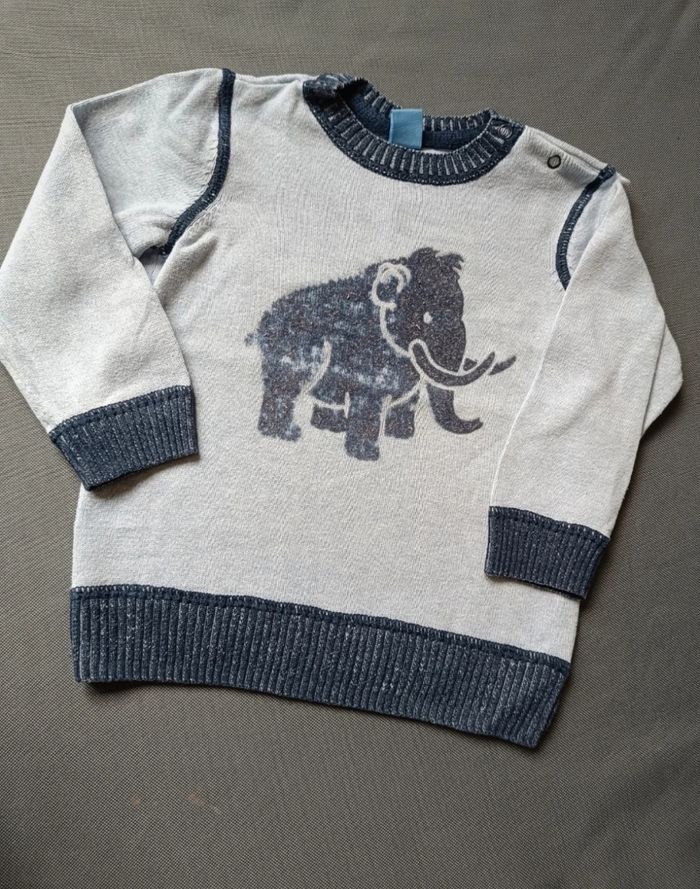 Pull fin motif éléphant - photo numéro 2