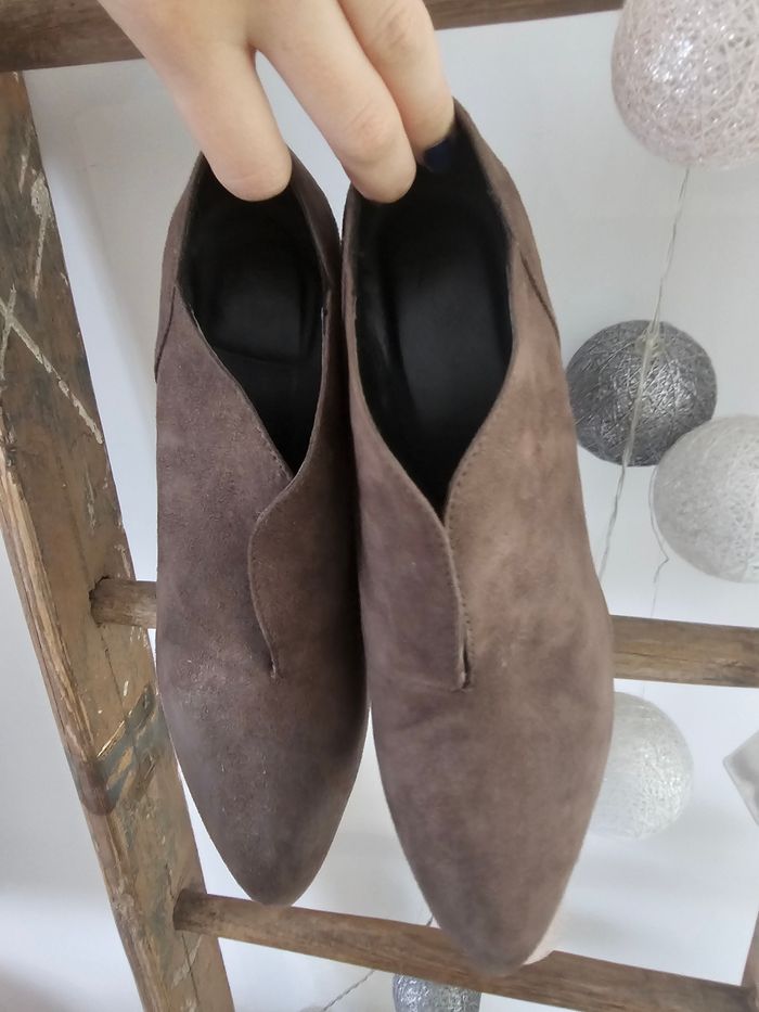 Chaussures taille 38 marron à talons - photo numéro 5