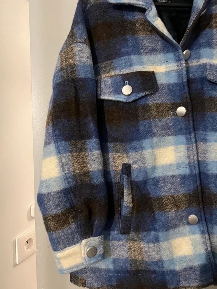 Manteau à carreaux Zara neuf - photo numéro 3