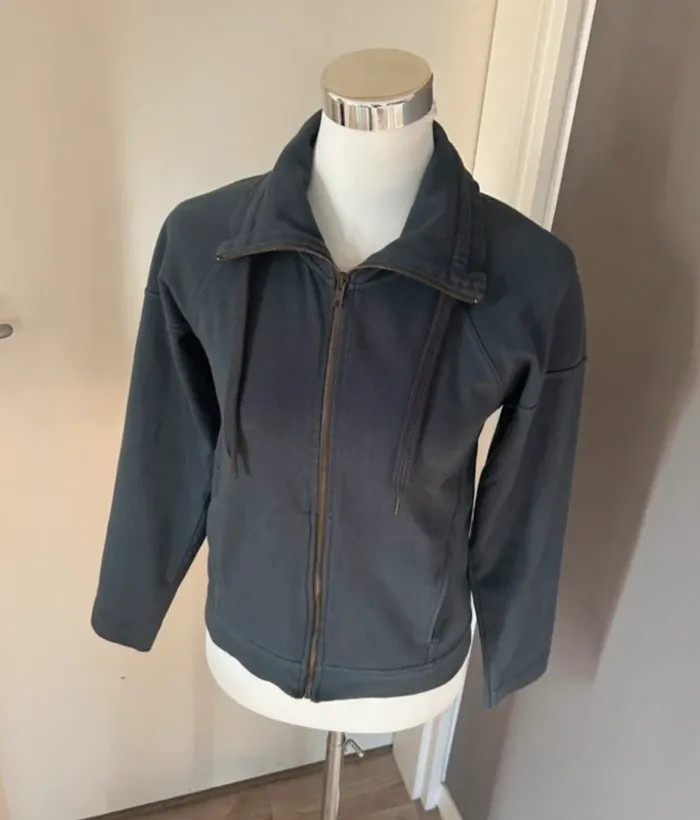 Repetto veste zippé, veste Sweat,  pull zippé bleu gris taille M/38 - photo numéro 4