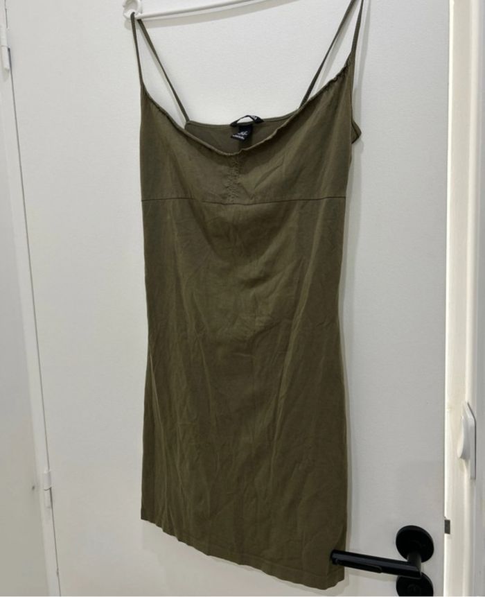 Robe courte H&M Kaki taille 38 - photo numéro 2