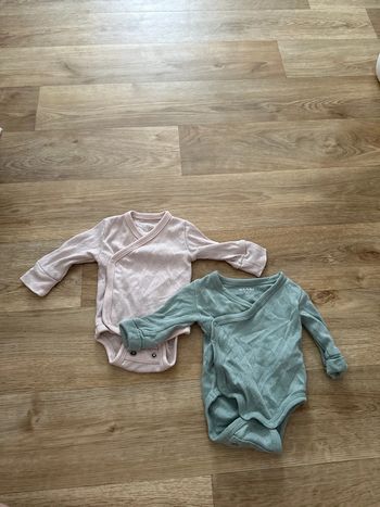 2 body manches longues kiabi naissance