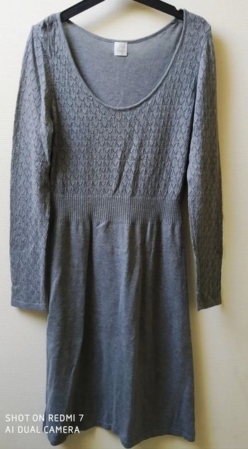 Camaïeu robe grise taille M