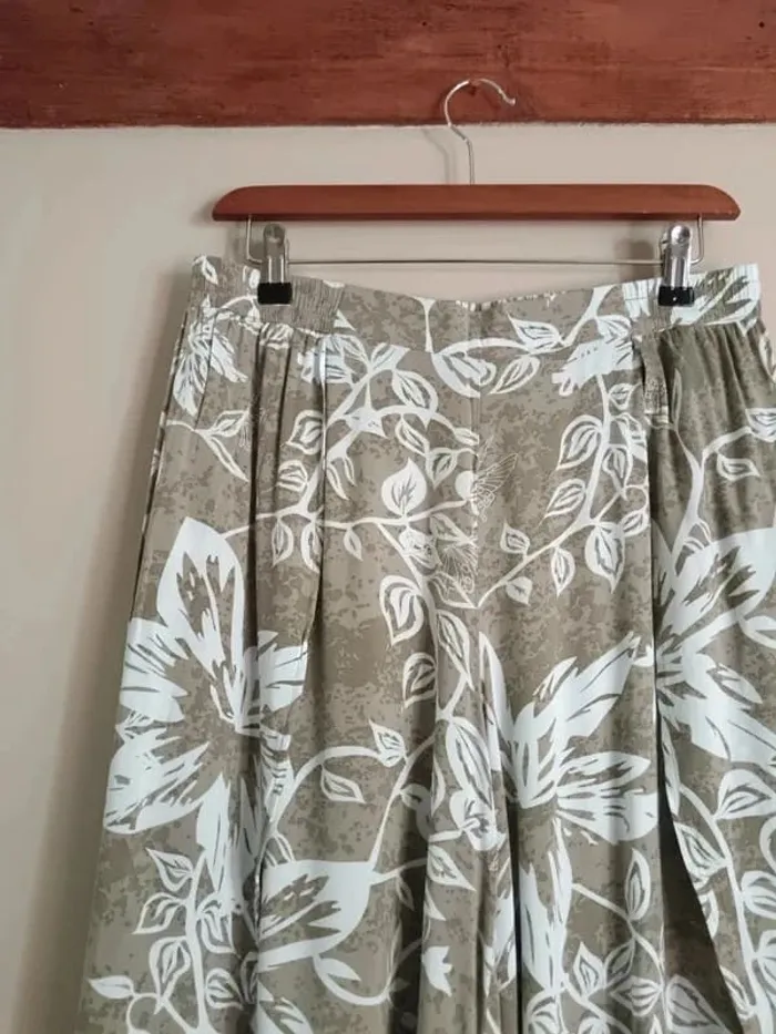 Jupe culotte verte fleurie Rainbow - photo numéro 7