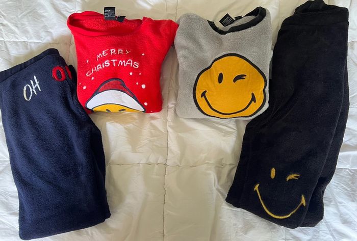 Lot de 2 ensembles pyjamas polaires