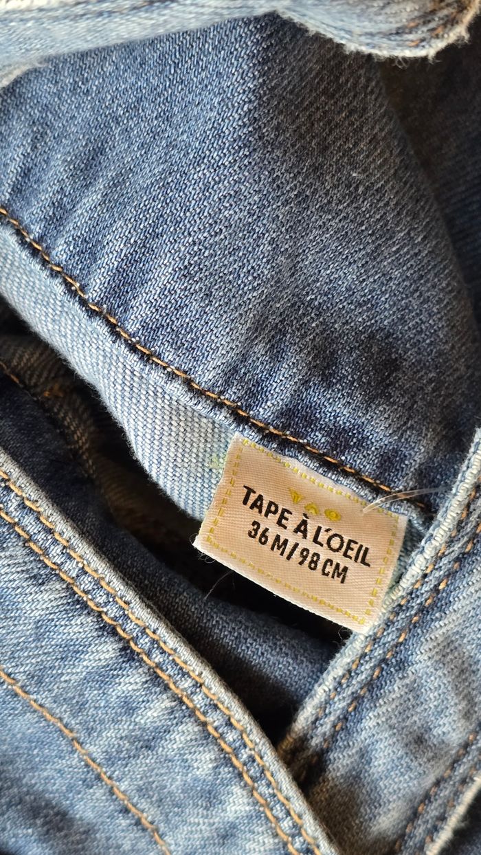 (Neuve non portée) 🏷🥰🤩 superbe salopette en jeans 36mois garçon 🤩🥰 - photo numéro 6