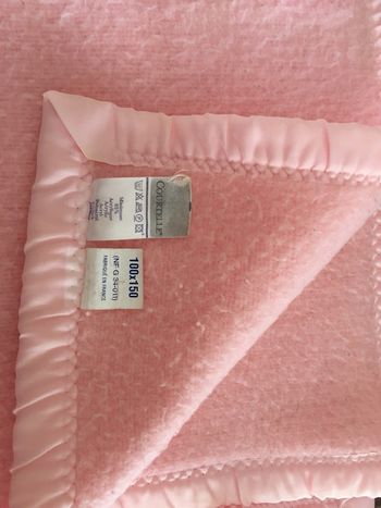 Couverture bébé rose