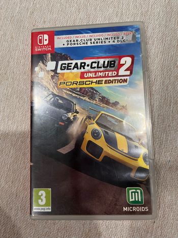 Jeu Nintendo switch gear club 2 Porsche édition