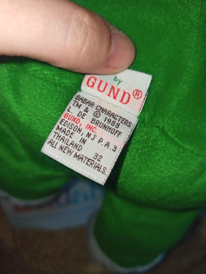 Peluche Babar gund 1988 tbe - photo numéro 4