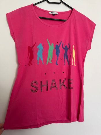 Tee shirt rose femme