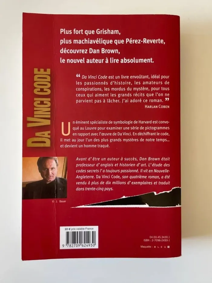 Da Vinci Code – Dan Brown – Édition Jean-Claude Lattès – 2004 - photo numéro 2