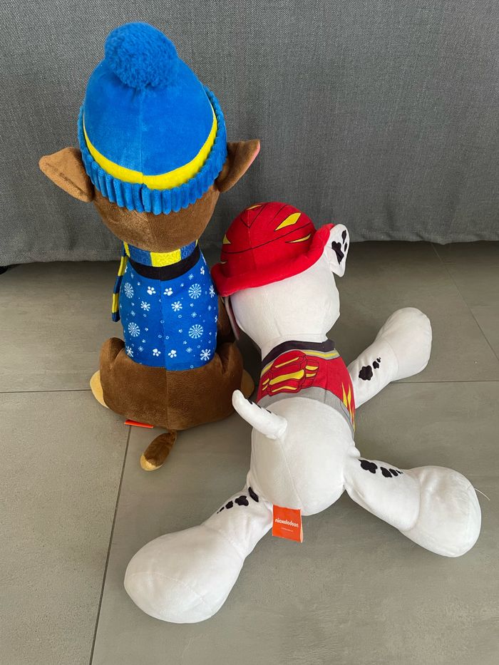 Lot peluches pat patrouille grand modèle - photo numéro 2