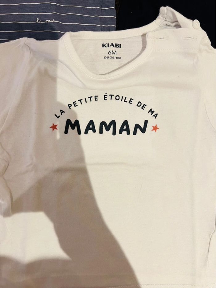 Lot t-shirt 6 mois - photo numéro 4
