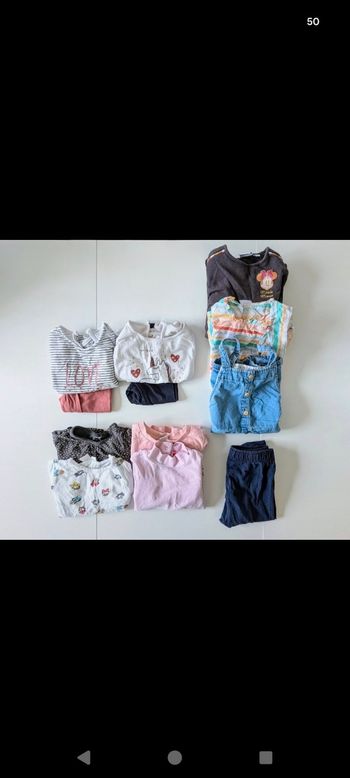 Lot vêtements fille 18 mois