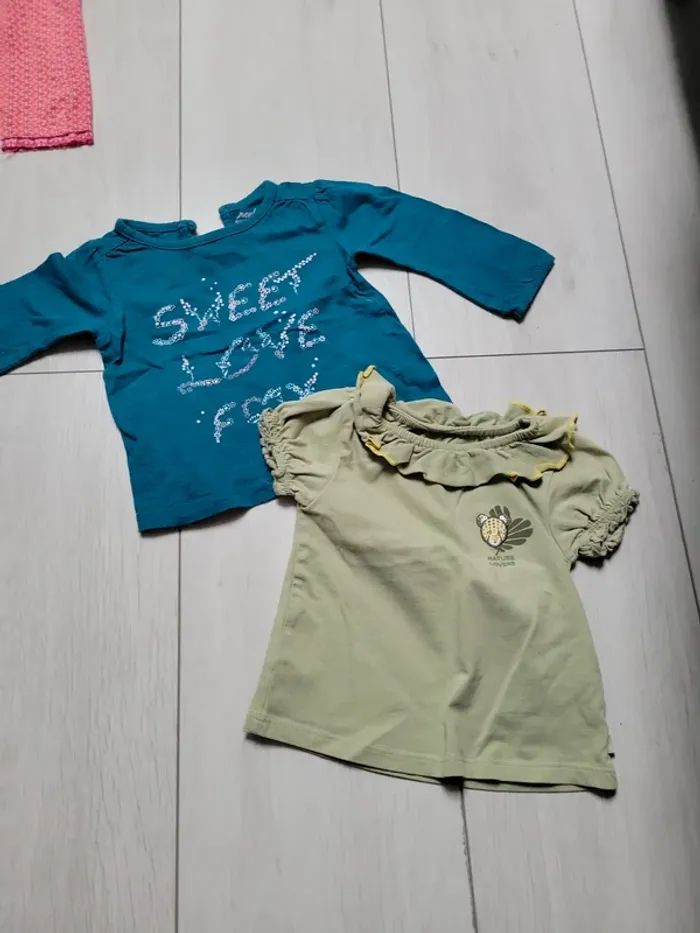 Lot 20 vêtements fille 6 mois - photo numéro 5