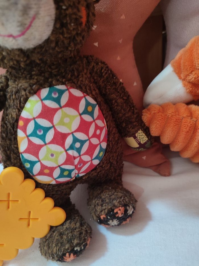 Peluche ours Tizours avec jouet de dentition - Ebulobo - photo numéro 6