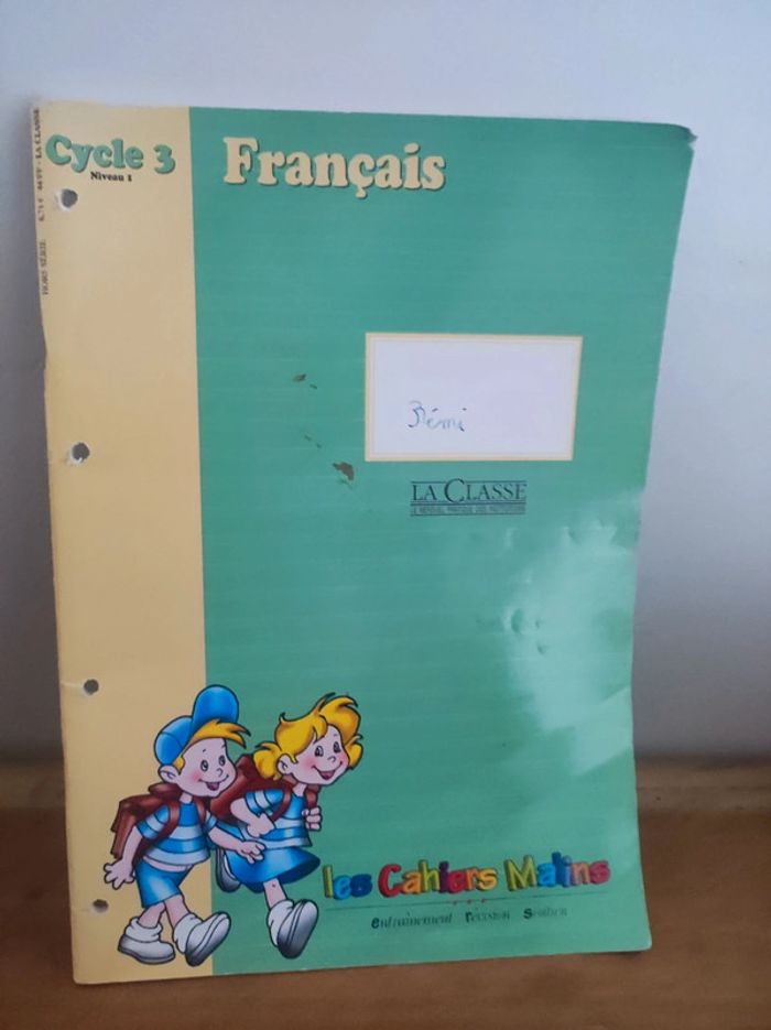 Cahier de soutien français cycle 3 cm1 cm2