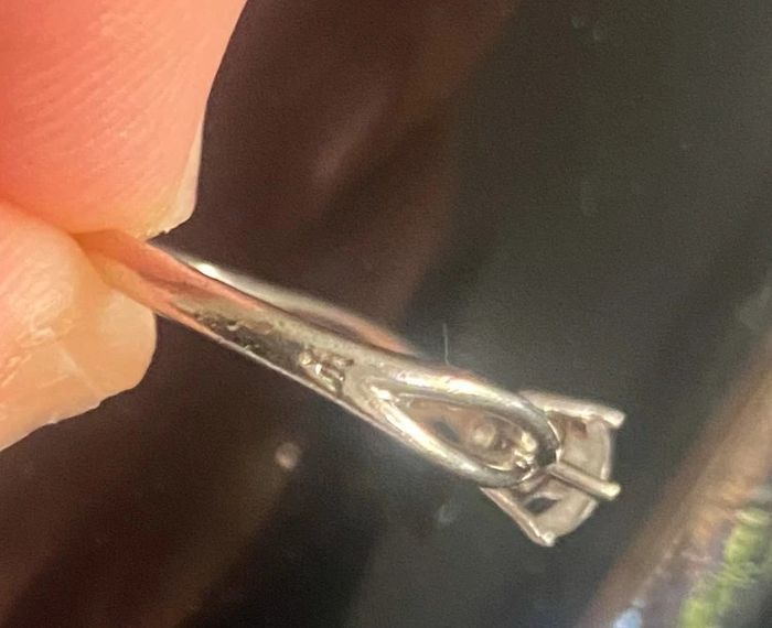 Bague en argent solitaire - photo numéro 3