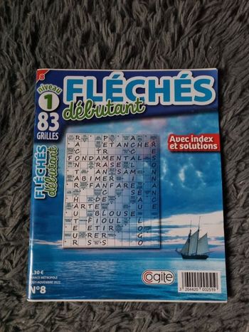 Livre de jeu Fléchés (débutant) niveau 1 (83 grilles)