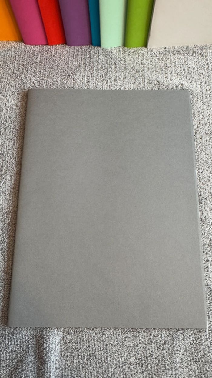 Ensemble de 5 chemises rigides gris foncé